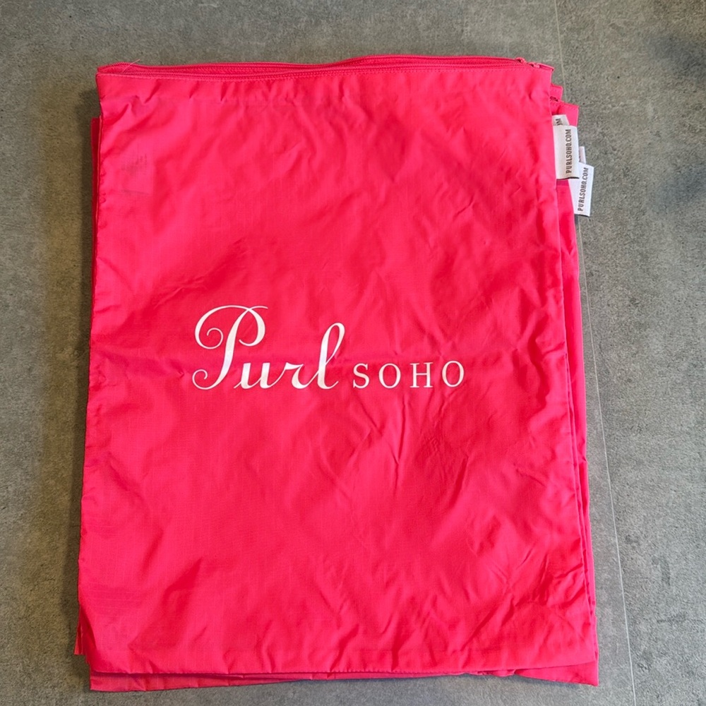 Purl Soho Zippered Project Bag - Hot Pink